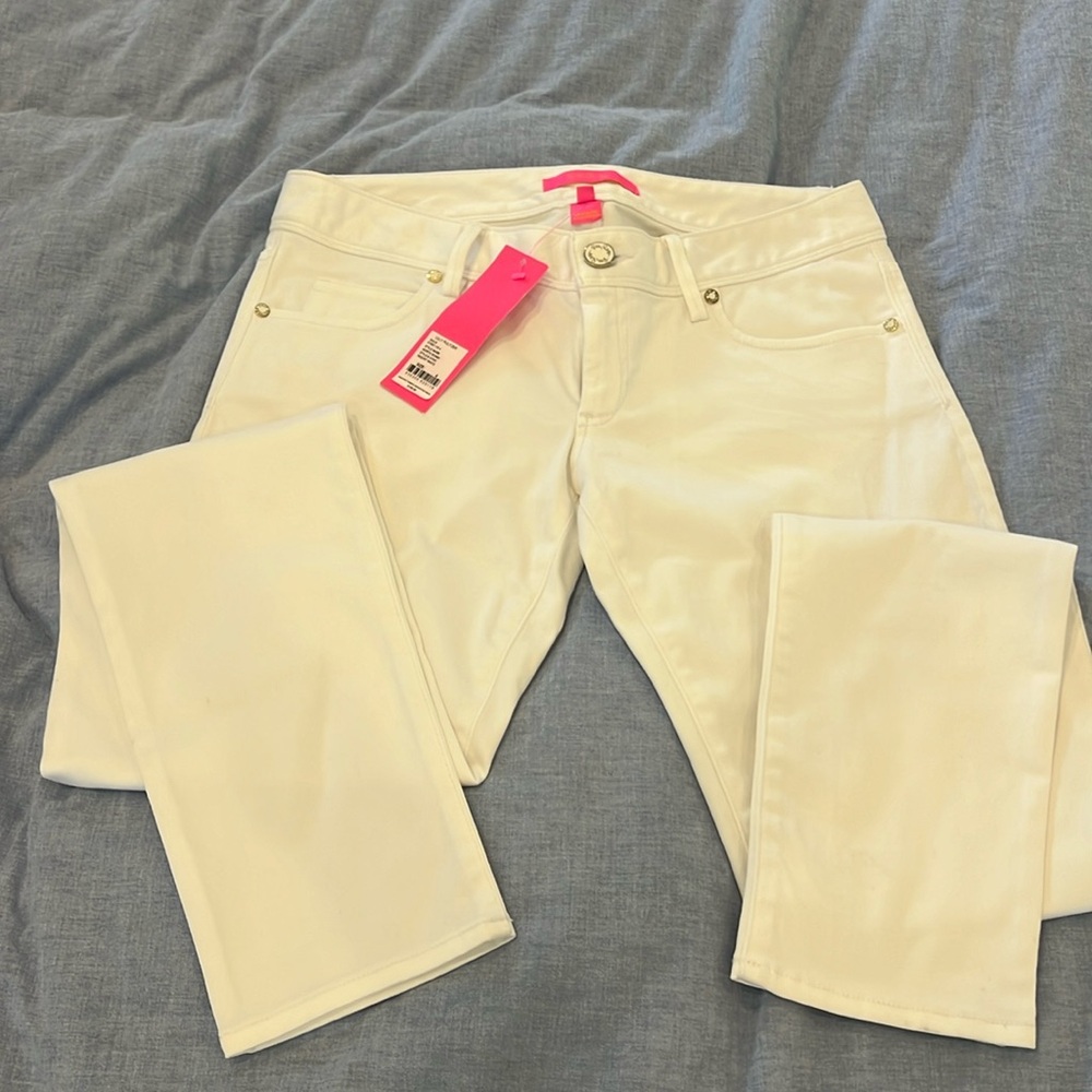 Lilly Pulitzer Resort sateen jeans